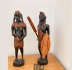 Afrikaanse beeldjes van houtsnijwerk, Antiek en Kunst, Ophalen of Verzenden
