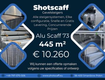 Nieuwe alu steiger | 445 m² | Alu scaff 73 beschikbaar voor biedingen