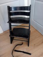 Stokke zwarte trip trap stoel ..., Kinderen en Baby's, Kinderstoelen, Ophalen, Gebruikt, Meegroeistoel