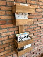 Teak houten tijdschriftenrek, Ophalen of Verzenden, Zo goed als nieuw