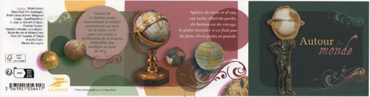 FRANKRIJK: 2024 Carnet 'Globes', Postzegels en Munten, Postzegels | Europa | Frankrijk, Postfris, Ophalen of Verzenden