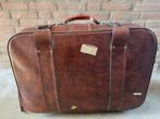 Vintage klassiek leren koffer op wieltjes, Sieraden, Tassen en Uiterlijk, Koffers, Ophalen of Verzenden, Gebruikt, Leer, Wieltjes