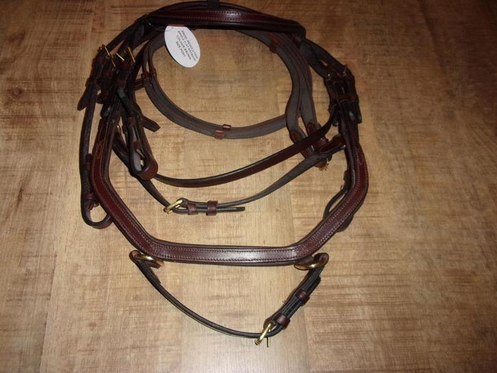 Profi Rider micklem hoofdstel pony bruin anatomisch teugels, Dieren en Toebehoren, Paarden en Pony's | Hoofdstellen en Tuigage