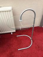 Leuk bijzettafeltje, chroom met glas, Huis en Inrichting, Tafels | Bijzettafels, Minder dan 55 cm, Rond, Glas, Ophalen