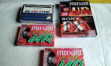 Cassette Vintage 70's 90's Maxell Sony AD TDK JAPAN IS NIEUW beschikbaar voor biedingen