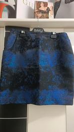 Rok blauw zwart dessin H&M maat 44, Nieuw, Maat 42/44 (L), Ophalen of Verzenden, Zwart