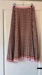 Claudie Pierlot rok roze print chain ketting midi S 36, Verzenden, Zo goed als nieuw, Roze, Maat 36 (S)