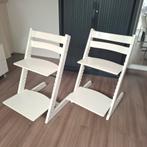 2 witte Stokke TripTrap kinderstoelen, Kinderen en Baby's, Kinderstoelen, Ophalen, Zo goed als nieuw, Stoelverkleiner