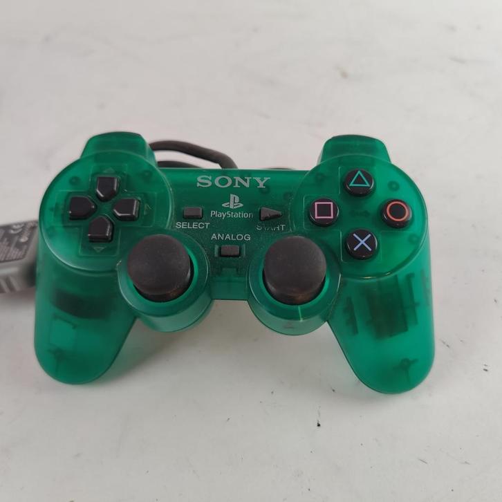 Playstation 2 Controller Groen Transparant|| Nu voor €24.99!, Spelcomputers en Games, Spelcomputers | Sony PlayStation Consoles | Accessoires
