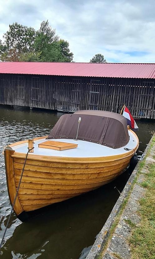 Eiken houten sloep 8 meter lang., Watersport en Boten, Sloepen, Gebruikt, 10 tot 30 pk, 6 meter of meer, Binnenboordmotor, Diesel