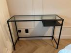 IKEA VITTSJO Laptoptafel - Zwart/Glas, Huis en Inrichting, Ophalen, Zo goed als nieuw, Bureau