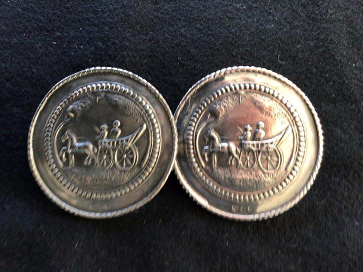 Broekstukken zilver, Antiek en Kunst, Antiek | Goud en Zilver, Zilver, Ophalen of Verzenden