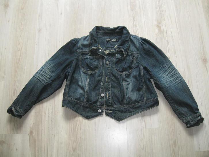 ZAY leuk donkerblauw spijkerjasje maat L XL als nieuw, Kleding | Dames, Jasjes, Kostuums en Pakken, Zo goed als nieuw, Jasje, Maat 46/48 (XL) of groter