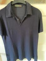Etro dunne luchtige donkerblauwe polo viscose m, Gedragen, Etro, Verzenden, Maat 48/50 (M)