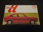 Brochure Alfa Romeo Alfasud TI 1974, Ophalen of Verzenden, Zo goed als nieuw, Alfa Romeo