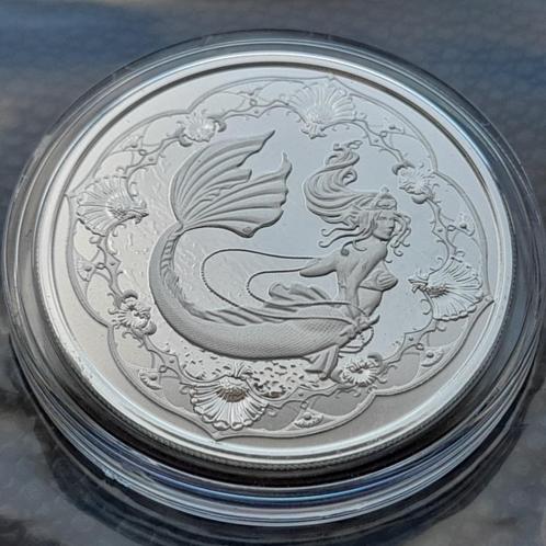 2022 Samoa Pacific Mermaid 1 oz silver BU, Postzegels en Munten, Munten | Oceanië, Zilver, Ophalen of Verzenden