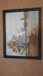 Schilderij Frederik Weijs, Aremberger gracht. Met lijst., Ophalen of Verzenden