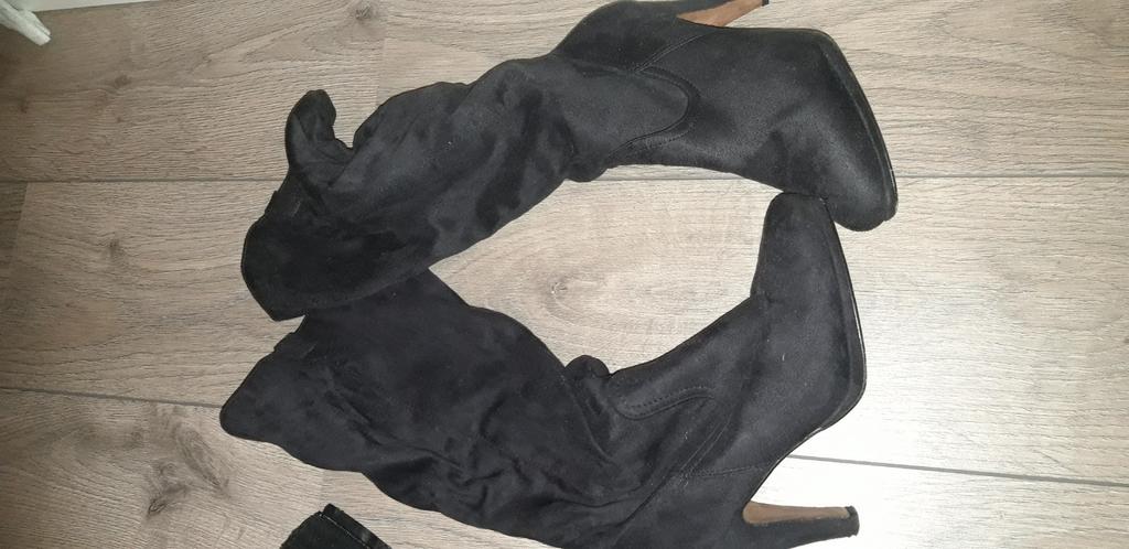 gedragen laarzen maat 40, Hoge laarzen, Zwart, Ophalen of Verzenden, Gedragen