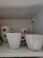 Kopjes gebaksbordjes enz Douwe Egberts, Huis en Inrichting, Keuken | Servies, Ophalen of Verzenden, Zo goed als nieuw, Overige stijlen