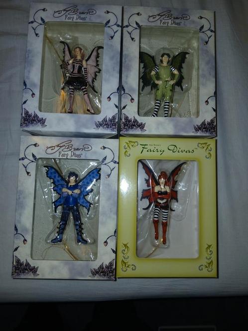 4x Amy Brown Fairy Diva elfje - The Misfits, Verzamelen, Beelden en Beeldjes, Zo goed als nieuw, Fantasy, Ophalen of Verzenden