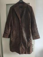 Donna D bruin halflange leren dames mantel, Kleding | Dames, Jassen | Winter, Maat 38/40 (M), Donna D, Bruin, Ophalen of Verzenden