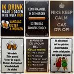 Sports bar voetbal bier reclamebord van metaal wandbord, Nieuw, Ophalen of Verzenden