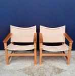 Set vintage Safari stoeltjes, Design Hyllinge Møbler Danmark, Ophalen, Gebruikt, Nvt, Minder dan 75 cm