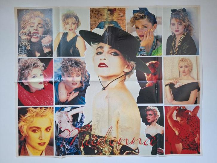Te koop mooi lot vintage Madonna posters, Verzamelen, Posters, Gebruikt, Muziek, Rechthoekig Staand, Verzenden
