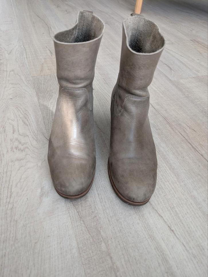 Shabbies Amsterdam Enkellaarsjes, Kleding | Dames, Schoenen, Zo goed als nieuw, Lage of Enkellaarzen, Grijs, Ophalen of Verzenden