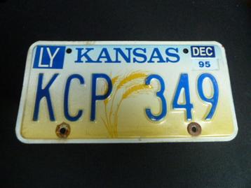 Kentekenplaat licenseplate Kansas no. 8 USA