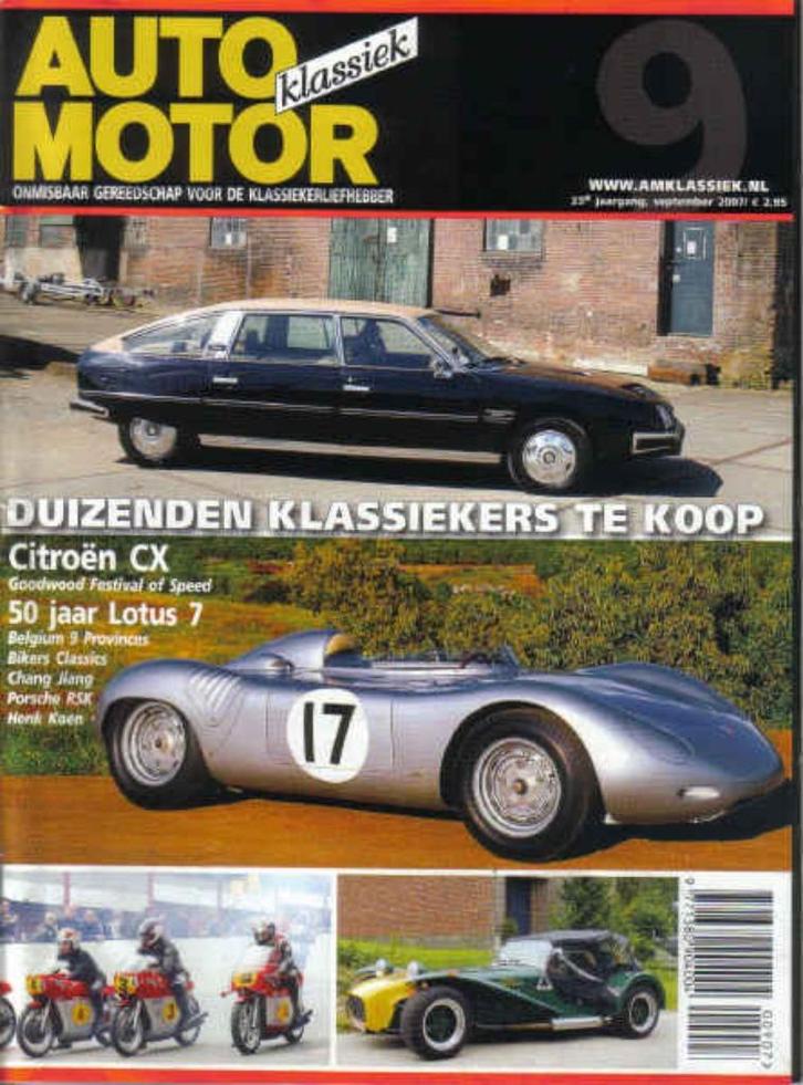 AMK 9 2007 : Citroen CX - Lotus Seven - Chang Jiang 750 M1M, Boeken, Auto's | Folders en Tijdschriften, Gelezen, Algemeen, Ophalen of Verzenden