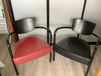 2 design fauteuils, Ophalen, Gebruikt, 75 tot 100 cm, Metaal