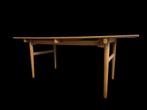 Schitterende origineel jaren 60 Hans Wegner design eettafel, Ophalen, 50 tot 100 cm, Vijf personen of meer, 150 tot 200 cm