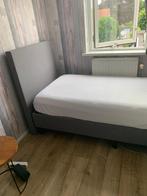 Boxspring met hoofdbord 195x85cm, Ophalen, Gebruikt, 90 cm, Eenpersoons