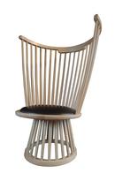 Waanzinnig mooie Tom Dixon design Fan spijlen fauteuil, Huis en Inrichting, 75 tot 100 cm, Minder dan 75 cm, Gebruikt, Hout