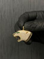 14 karaat gouden panter kop hanger, Sieraden, Tassen en Uiterlijk, Kettinghangers, Ophalen of Verzenden, Nieuw, Goud