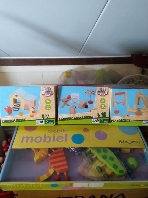 Partij houten speelgoed in de mix, Diversen, Rommelmarktspullen, Nieuw, Ophalen of Verzenden