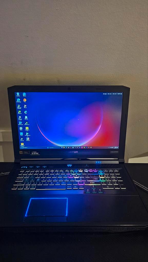 Acer Predator i7 RTX 2080 Gaming Laptop, Computers en Software, Windows Laptops, Zo goed als nieuw, 17 inch of meer, SSD, 2 tot 3 Ghz