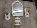 Fonteintje, wc-rolhouder, spiegel, 2 lampen vrolijk decor, Huis en Inrichting, Ophalen, Zo goed als nieuw
