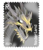 Crypto stamp draak zwart, niet geclaimd, Verzenden, Na 1940, Postfris