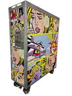 Noboringo "Tribute Roy Lichtenstein" vliegtuig trolley, Overige materialen, Minder dan 100 cm, 25 tot 50 cm, 100 tot 150 cm