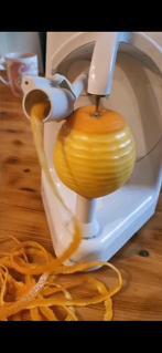 electrische (sinasappel) schilmachine, Ophalen of Verzenden, Gebruikt
