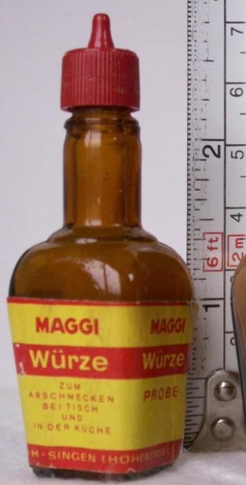 Mini Maggi flesje met Duits etiket beschikbaar voor biedingen