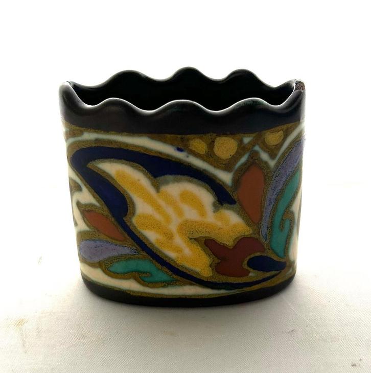 Art Deco Gouda Nederland potje, Antiek en Kunst, Antiek | Keramiek en Aardewerk, Ophalen of Verzenden
