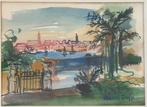 Raoul Dufy - aquarel stad aan de Riviera, Antiek en Kunst, Ophalen of Verzenden