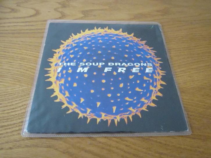 The Soup Dragons - I'm Free 1990 Raw TV Products UK Single, Cd's en Dvd's, Vinyl Singles, Gebruikt, Single, Rock en Metal, 7 inch
