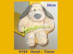 H194 Hond – Tiamo wit draadjesstof hondje 30cm, Ophalen, Zo goed als nieuw, Hond
