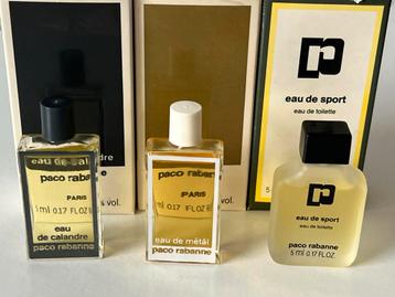 Paco Rabanne Miniatuur Parfum Set Vintage beschikbaar voor biedingen