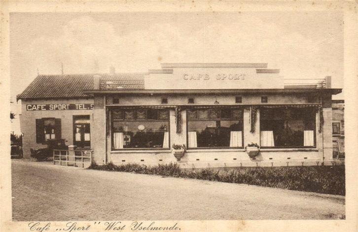 Cafe Sport West IJselmonde. - ongelopen, Verzamelen, Ansichtkaarten | Nederland, Ongelopen, Noord-Holland, Voor 1920, Ophalen of Verzenden