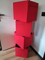 IKEA Kallax Opbergbak Dröna - Rood 4x, Ophalen, Overige materialen, Minder dan 50 cm, Minder dan 50 cm
